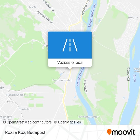 Rózsa Köz térkép