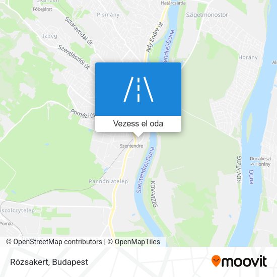 Rózsakert térkép