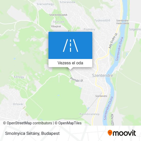 Smolnyica Sétány térkép