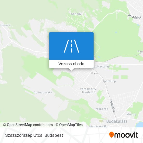 Százszorszép Utca térkép