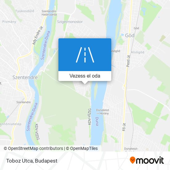 Toboz Utca térkép