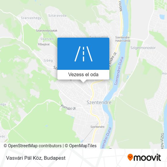 Vasvári Pál Köz térkép