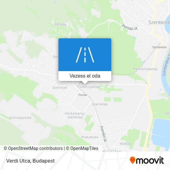 Verdi Utca térkép