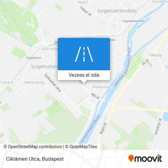 Ciklámen Utca térkép