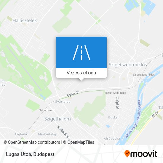 Lugas Utca térkép