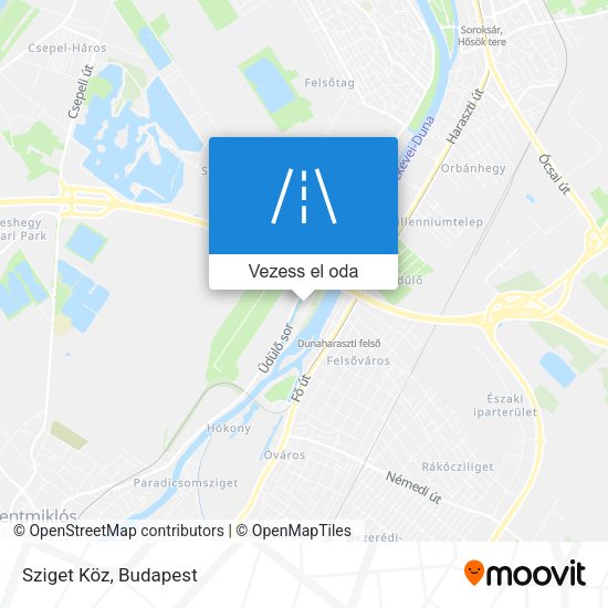 Sziget Köz térkép
