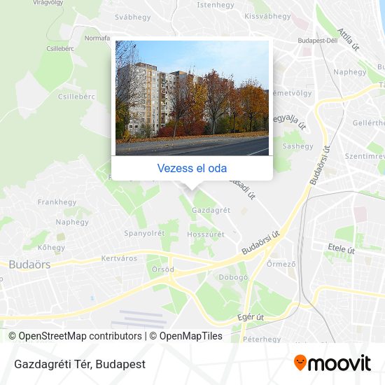 Gazdagréti Tér térkép