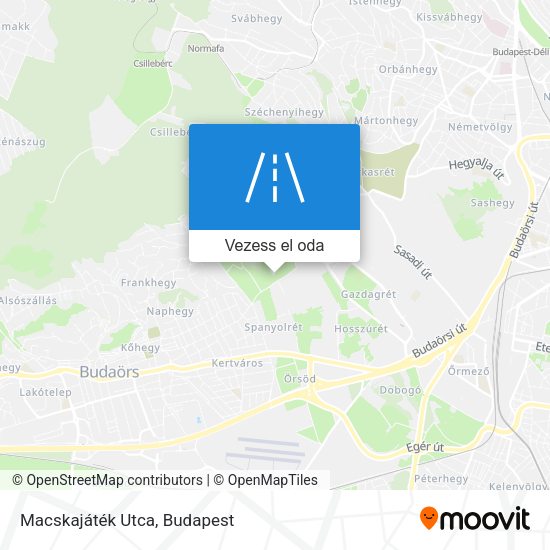 Macskajáték Utca térkép