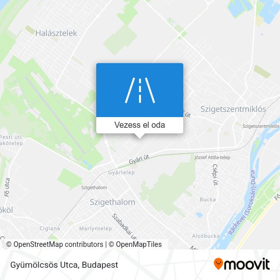 Gyümölcsös Utca térkép