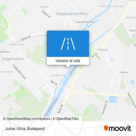 Juhar Utca térkép