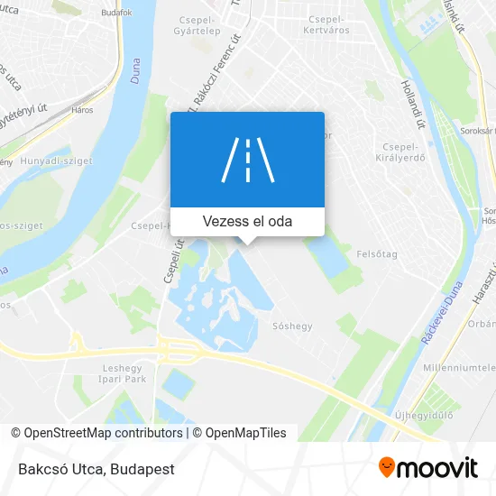 Bakcsó Utca térkép