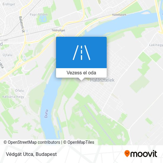 Védgát Utca térkép