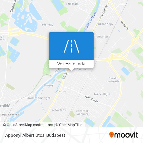 Apponyi Albert Utca térkép