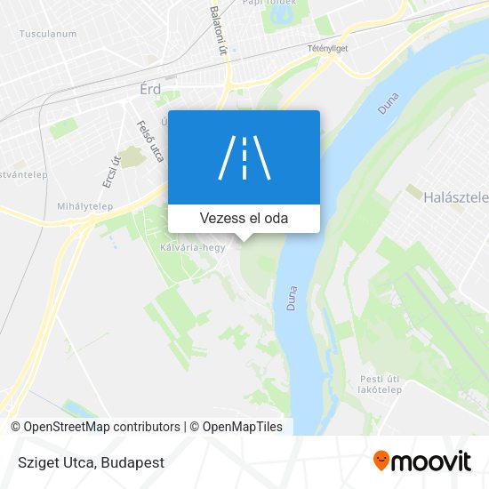 Sziget Utca térkép
