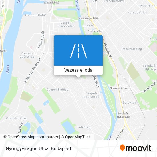 Gyöngyvirágos Utca térkép