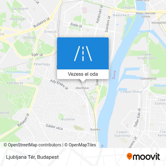 Ljubljana Tér térkép