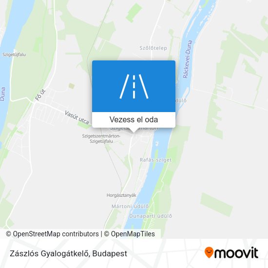Zászlós Gyalogátkelő térkép
