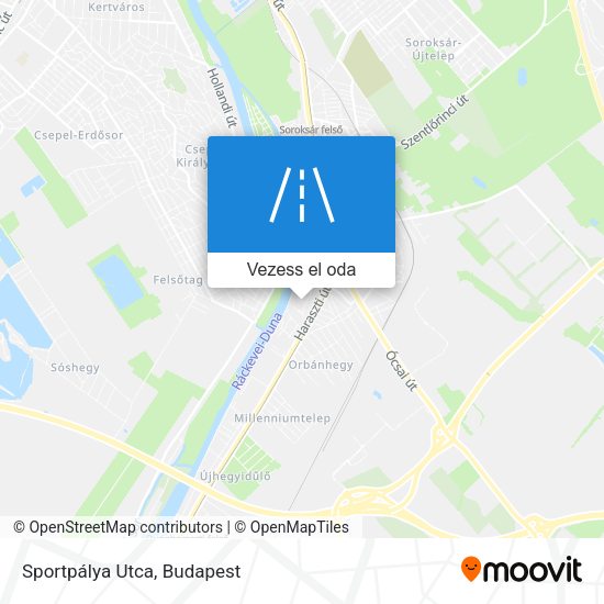 Sportpálya Utca térkép