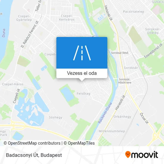 Badacsonyi Út térkép