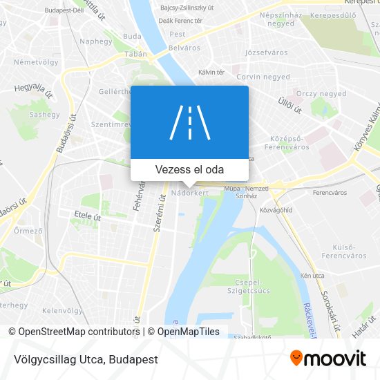 Völgycsillag Utca térkép