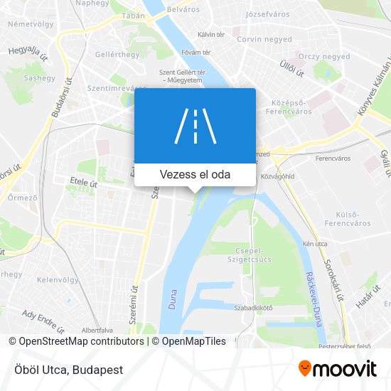 Öböl Utca térkép