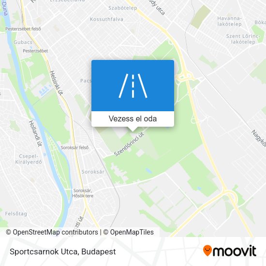 Sportcsarnok Utca térkép
