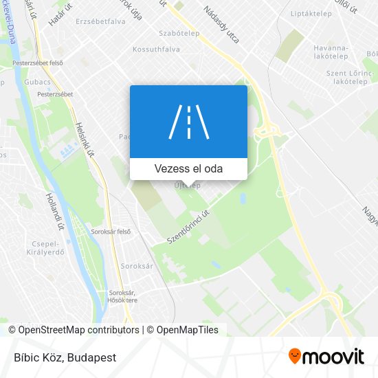 Bíbic Köz térkép