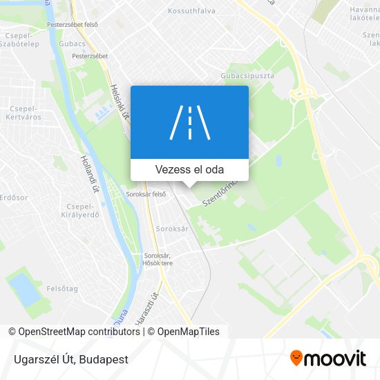 Ugarszél Út térkép