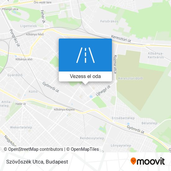 Szövőszék Utca térkép