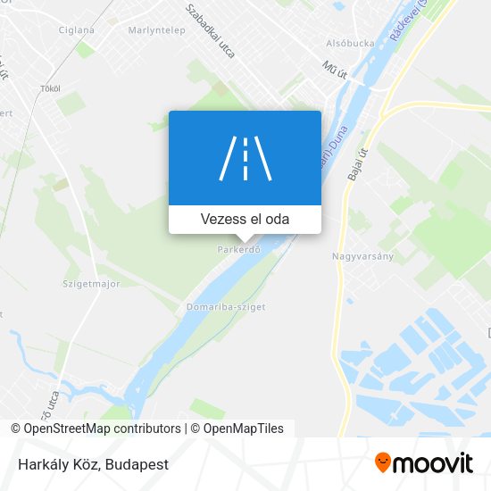 Harkály Köz térkép