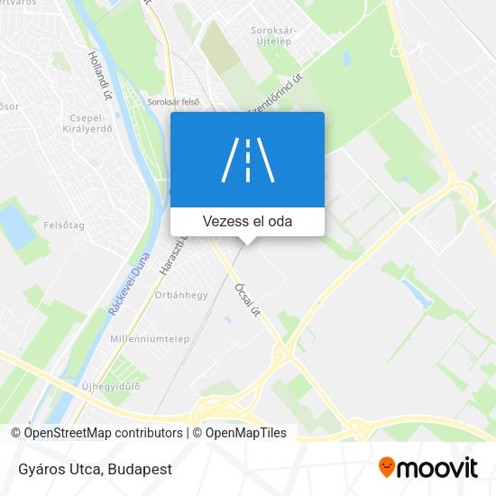Gyáros Utca térkép