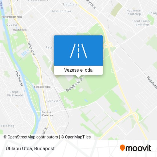 Útilapu Utca térkép