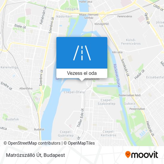 Matrózszálló Út térkép