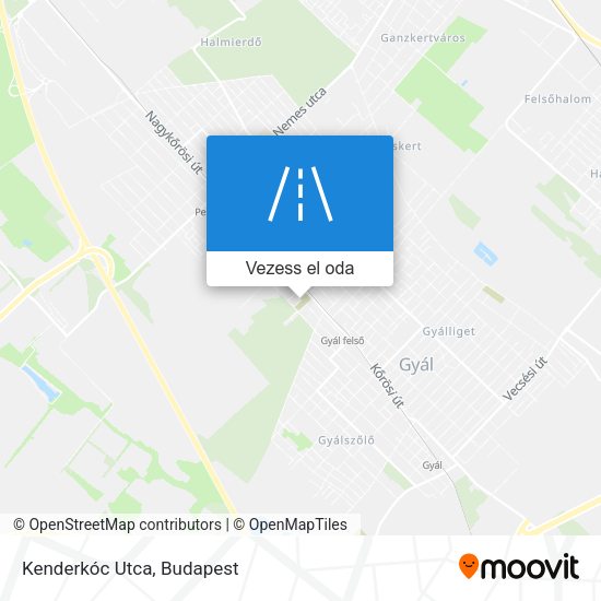 Kenderkóc Utca térkép