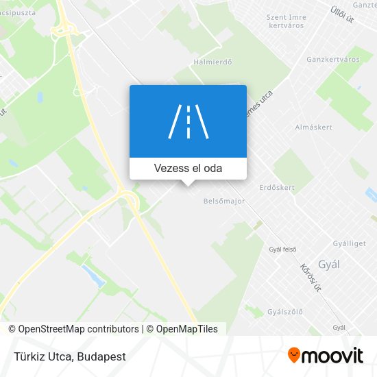 Türkiz Utca térkép