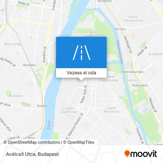 Acélcső Utca térkép