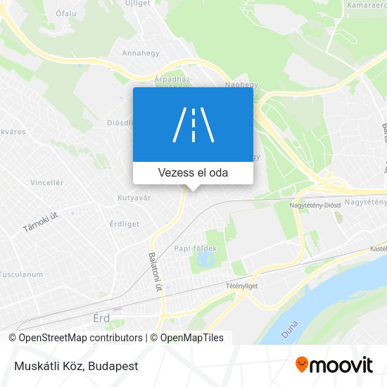 Muskátli Köz térkép