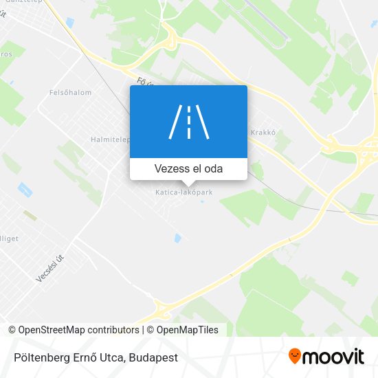 Pöltenberg Ernő Utca térkép