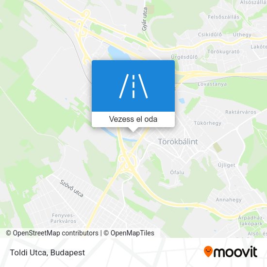 Toldi Utca térkép