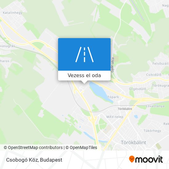 Csobogó Köz térkép