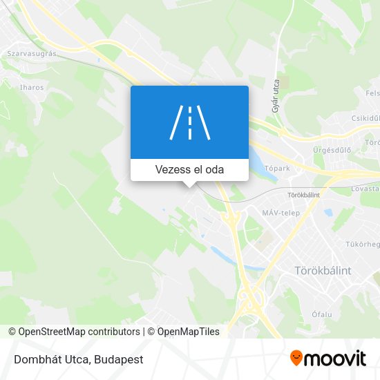 Dombhát Utca térkép