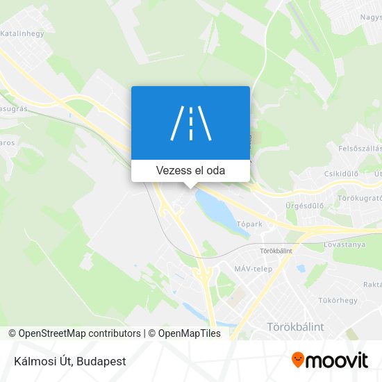 Kálmosi Út térkép