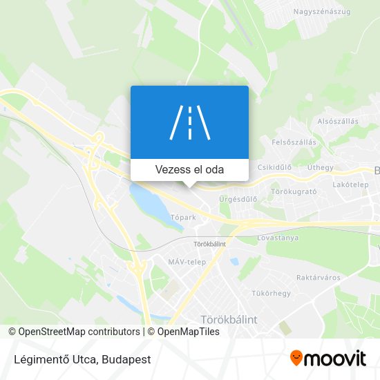 Légimentő Utca térkép
