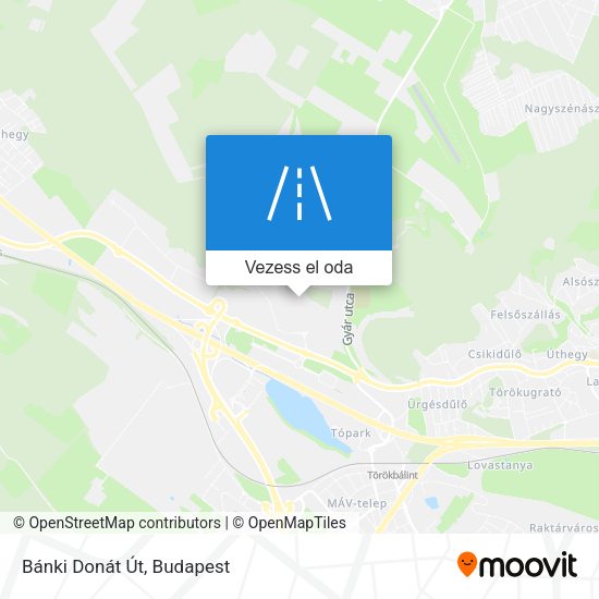 Bánki Donát Út térkép