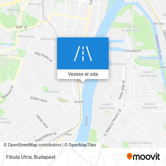 Fibula Utca térkép