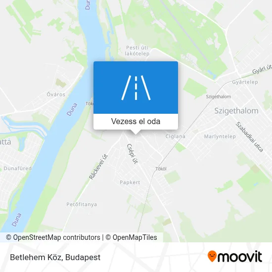 Betlehem Köz térkép