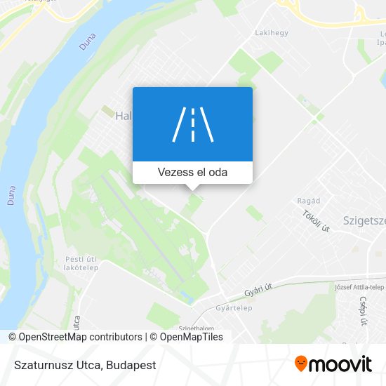 Szaturnusz Utca térkép