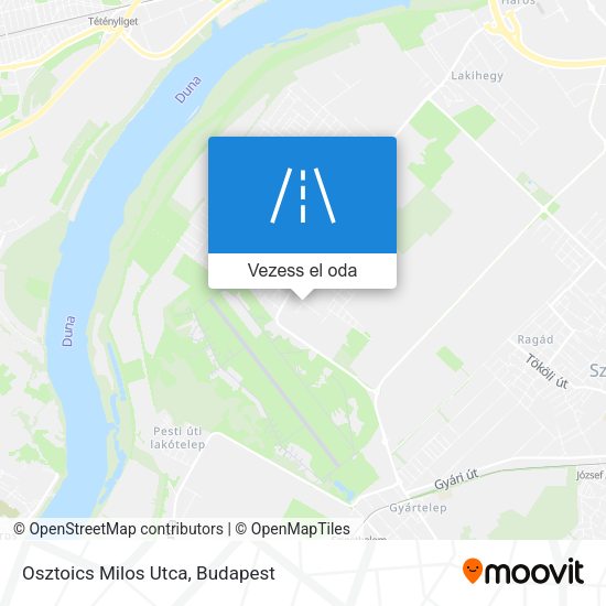 Osztoics Milos Utca térkép