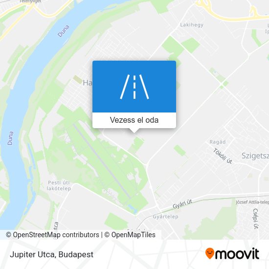 Jupiter Utca térkép