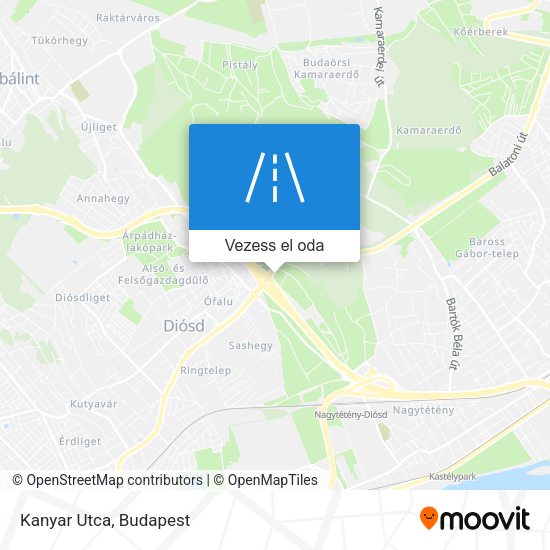 Kanyar Utca térkép